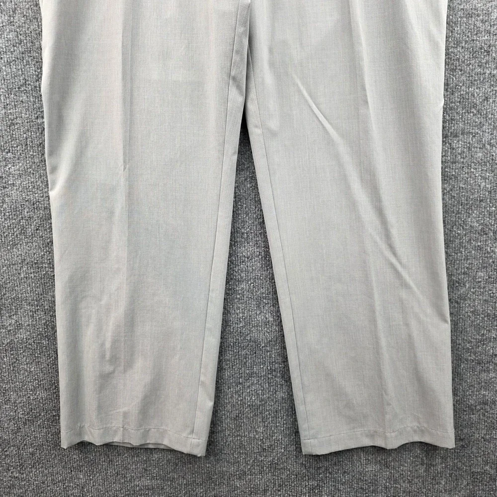 Adidas Mens Golf Pants Light‎ Gray 36x30 Flat Front Performance Stretch